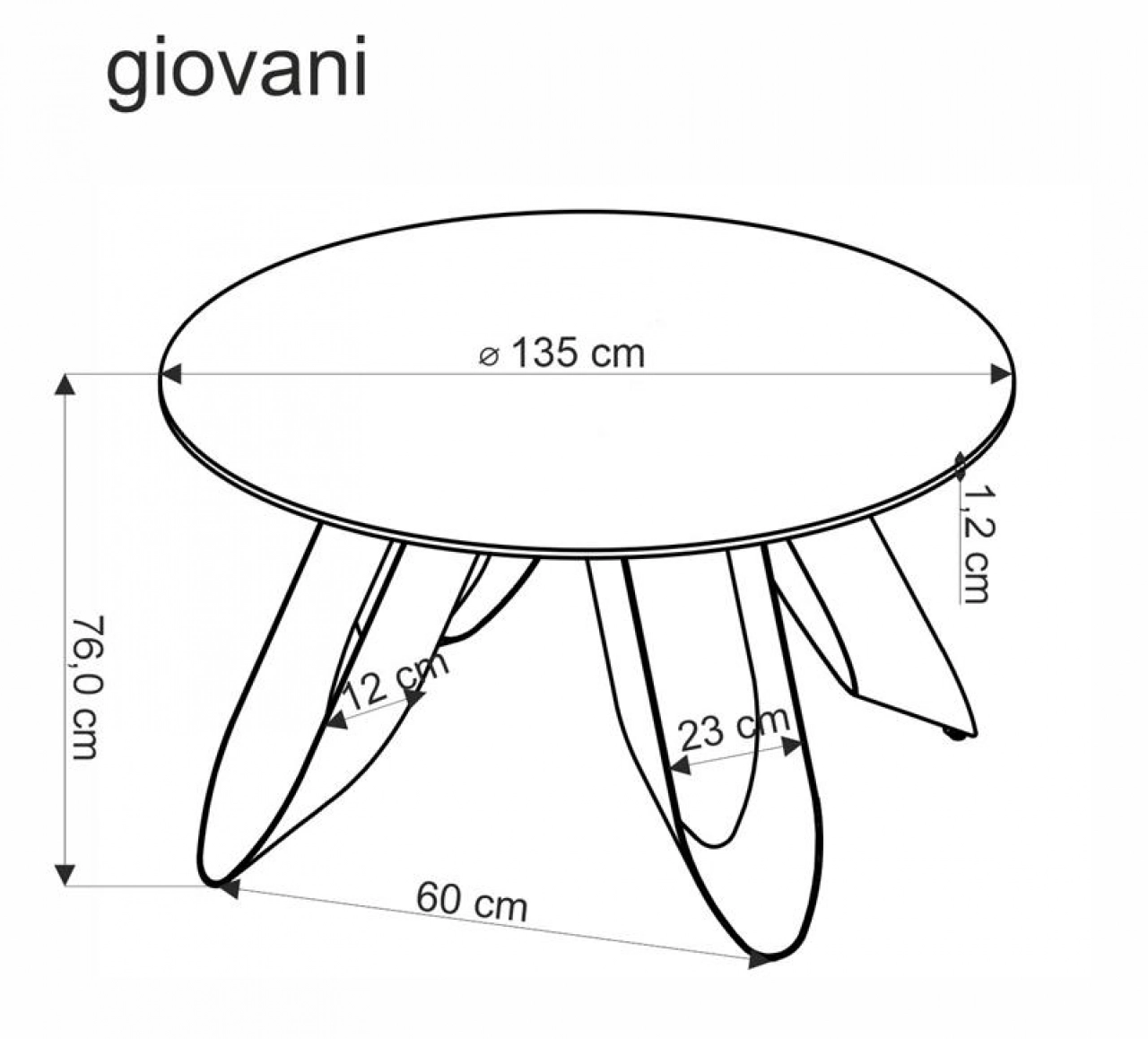 Giovani kerek asztal -25